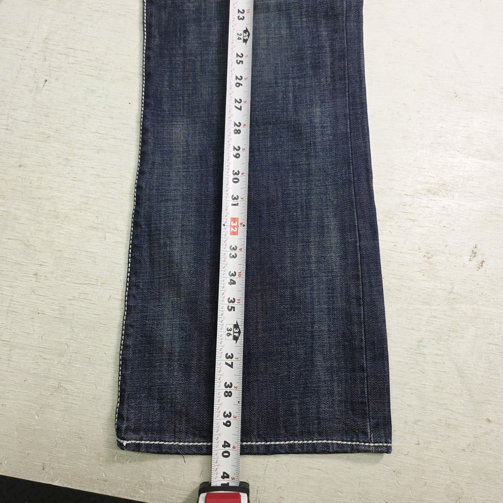 Rock & Republic Men's Jeans 34x30 Dark Wash Thick Stitch Boot Cut Flap Y2K NWOT - Picture 8 of 11